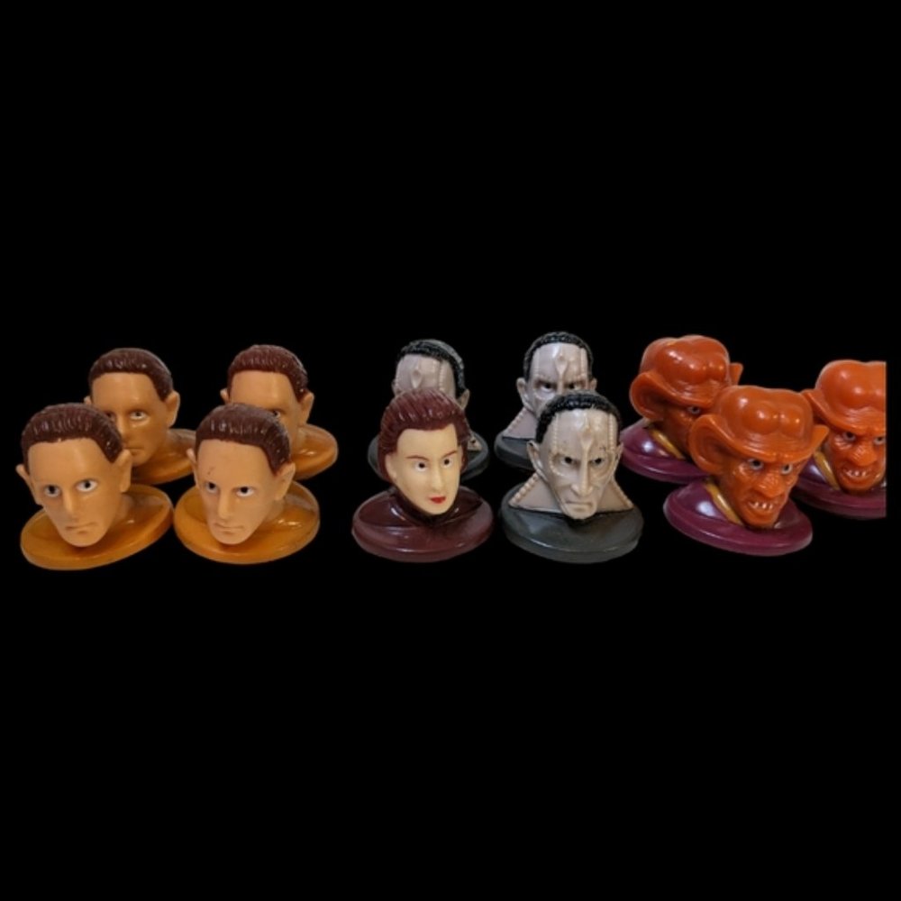 Star Trek Stamp Toys from Shreddies Cereal Boxes 11 pieces